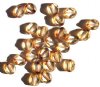 25 9mm Diamond-Shaped Window Beads Transparent Speckled Crystal